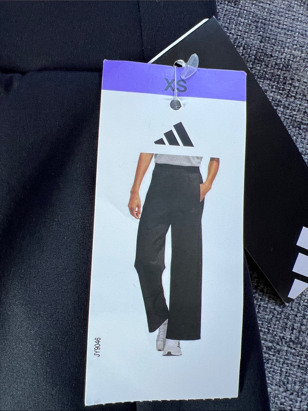 adidas Black Wide-Leg Trousers